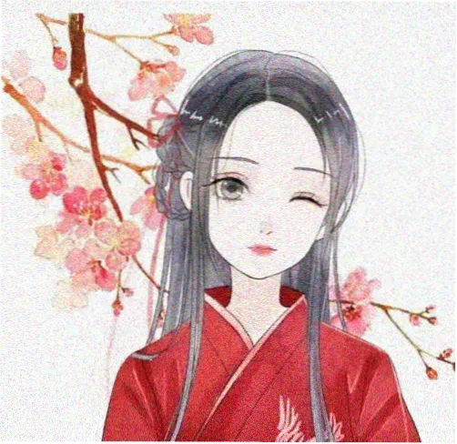 读者头像，酒红色圆形底纹